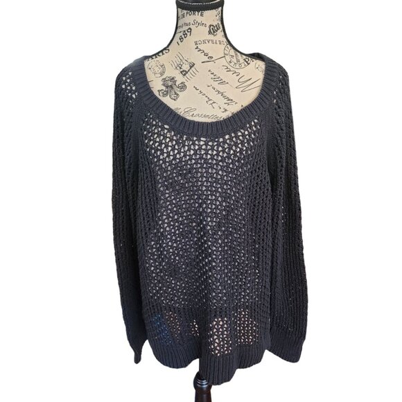 Jessica Simpson Knitted Sweater Women's Size 3X Black - Picture 1 of 11
